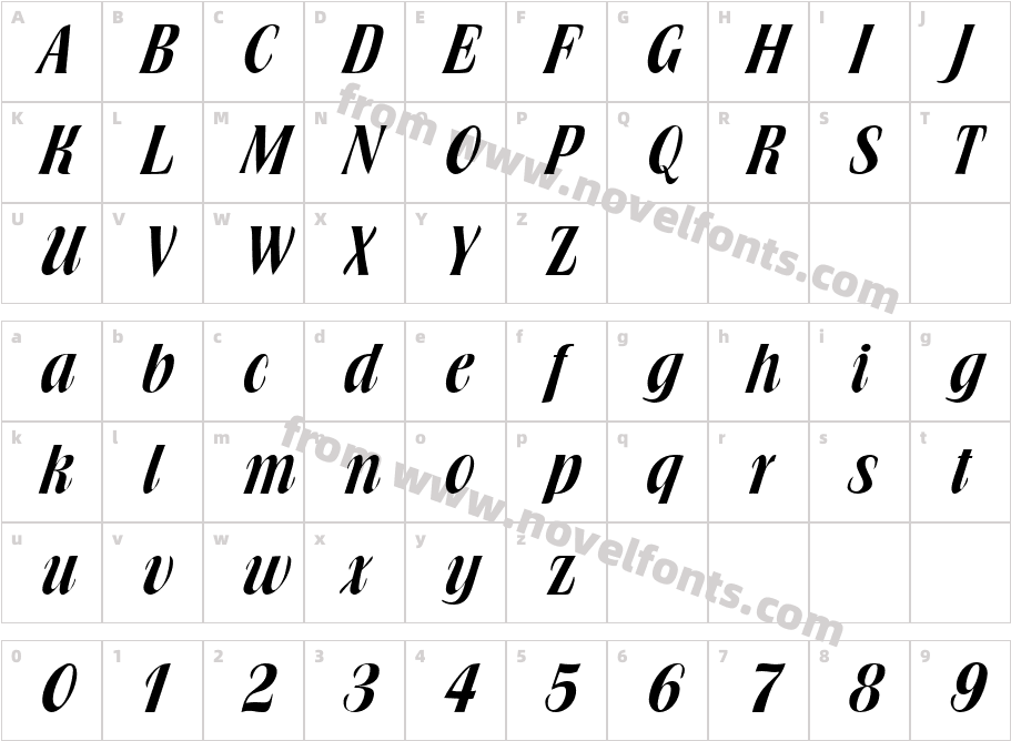 468-CAI978Character Map