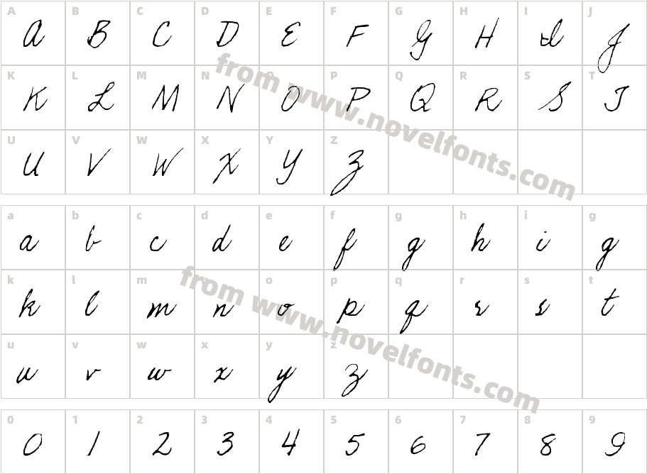 492-CAI978Character Map