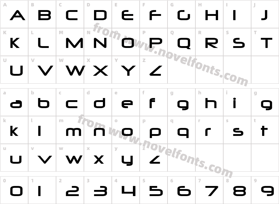 497-CAI978Character Map