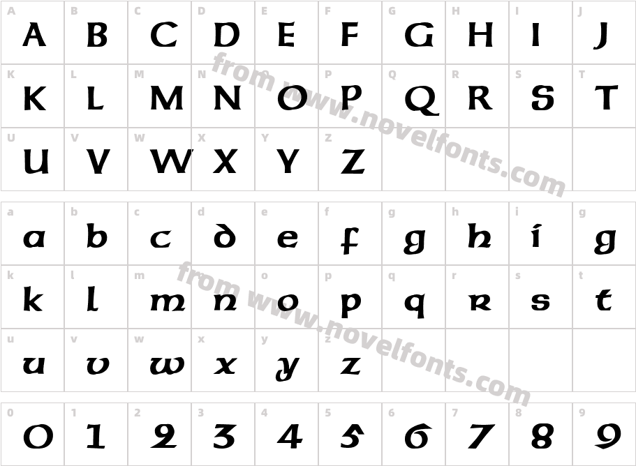 502-CAI978Character Map