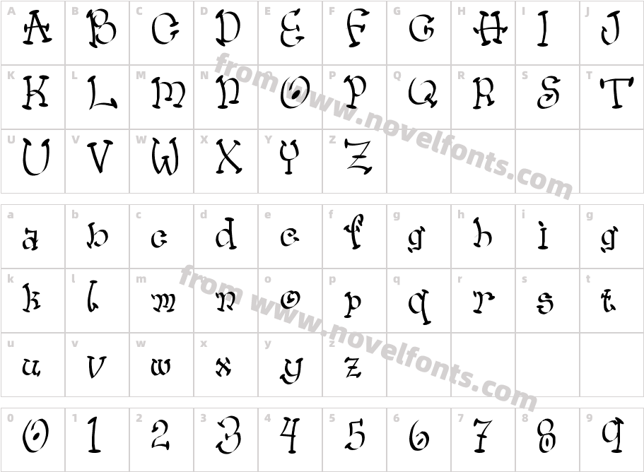 510-CAI978Character Map