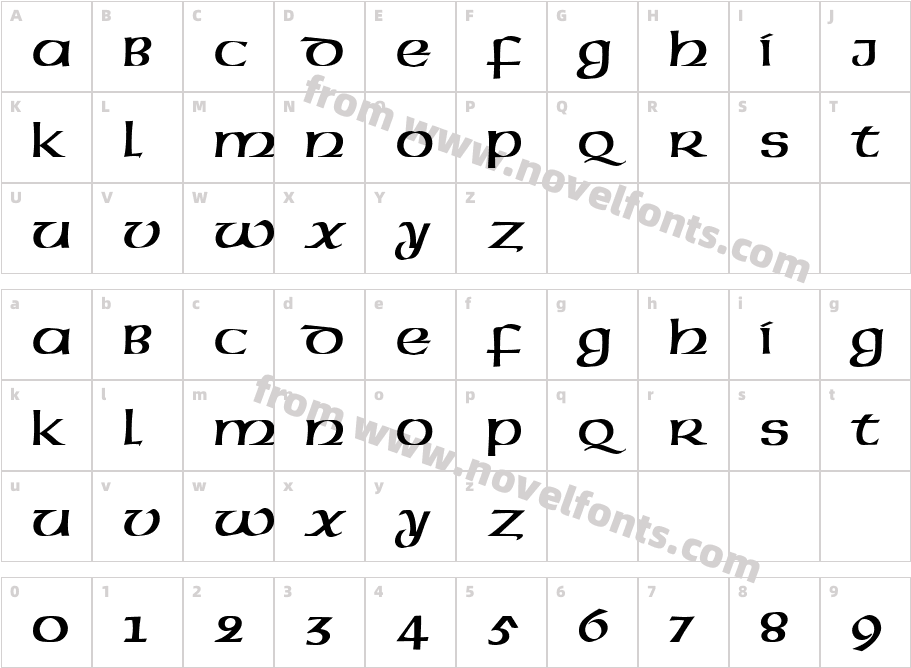 517-CAI978Character Map