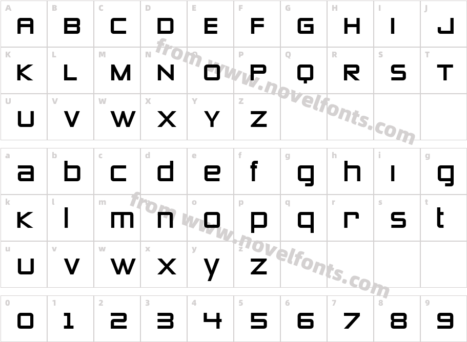 535-CAI978Character Map