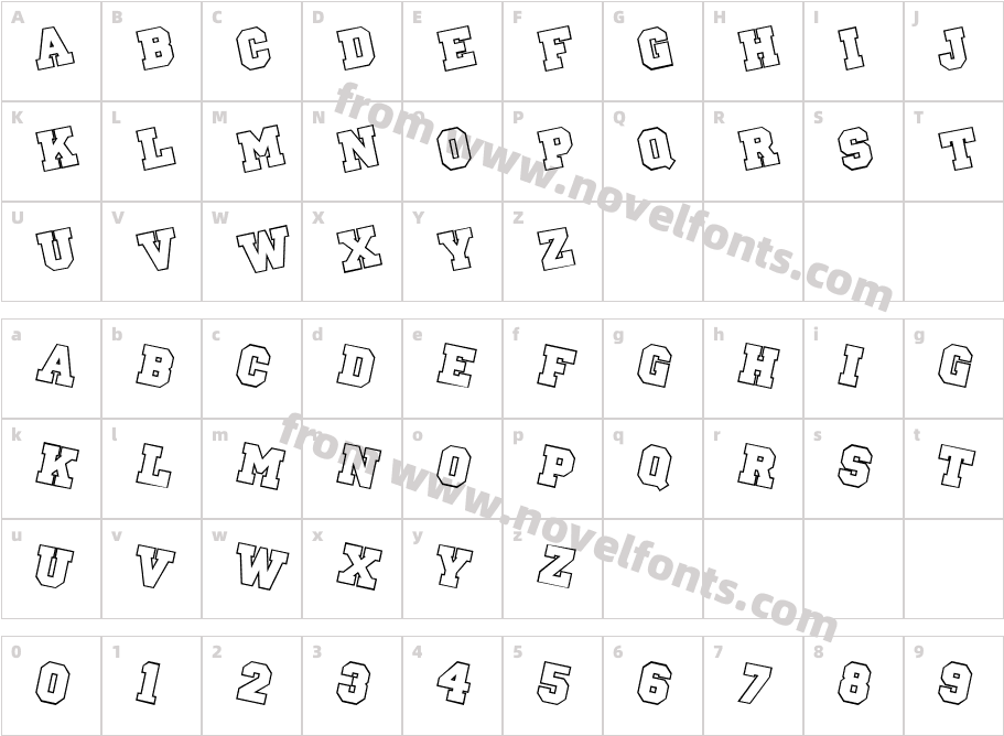 555-CAI978Character Map