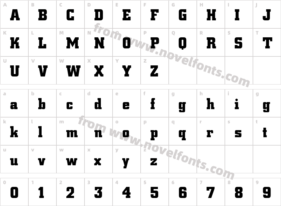 558-CAI978Character Map