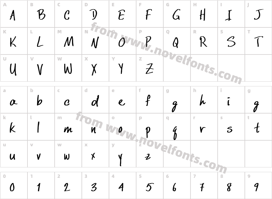 559-CAI978Character Map