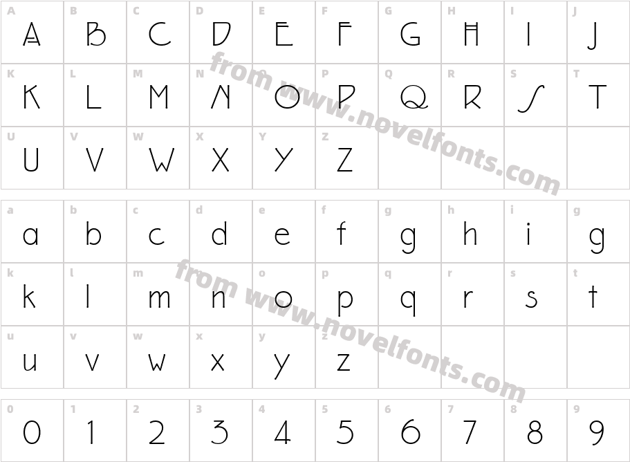 577-CAI978Character Map