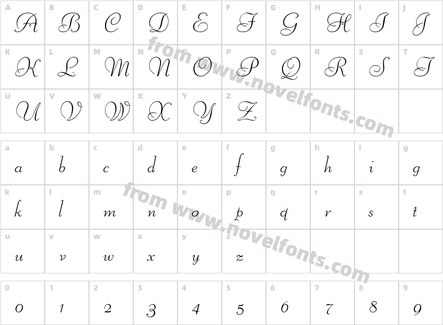 580-CAI978Character Map