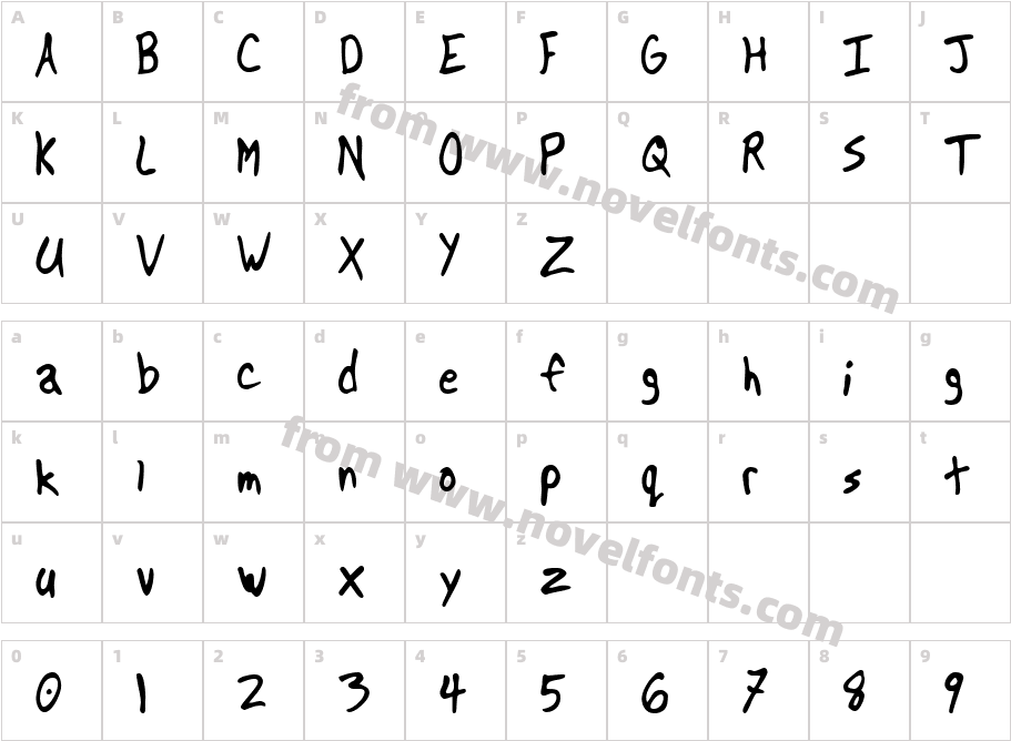 586-CAI978Character Map