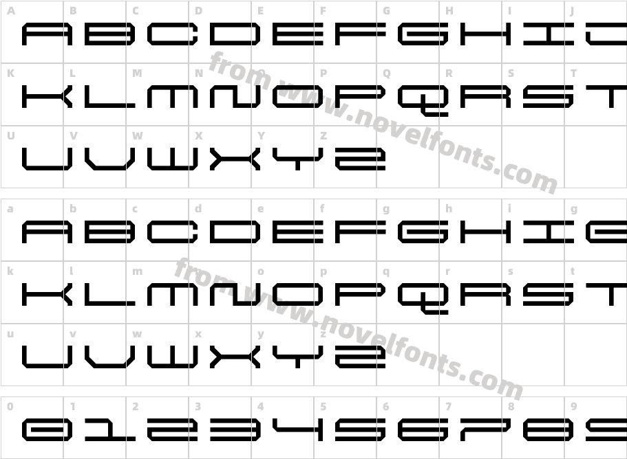 5Final Frontier RegularCharacter Map