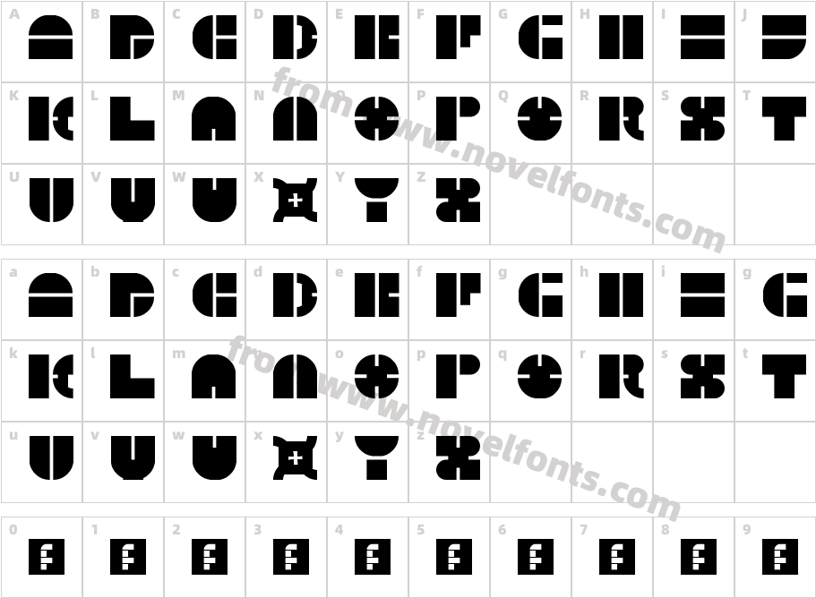 5Megabam RegularCharacter Map