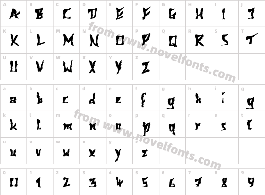 612KosheyPL-BoldCharacter Map