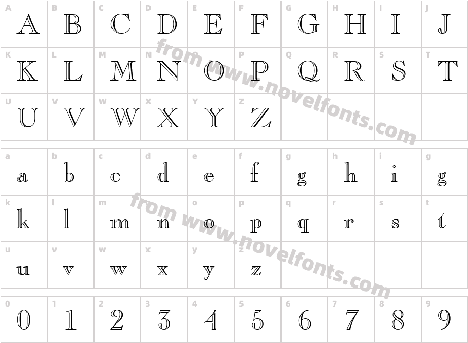 613-CAI978Character Map