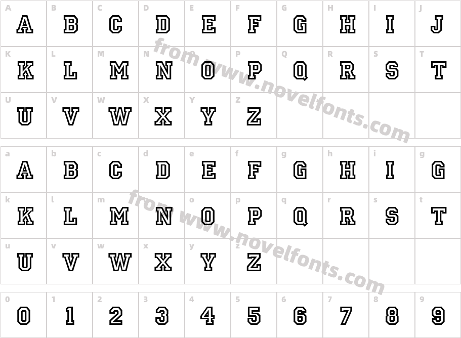 626-CAI978Character Map