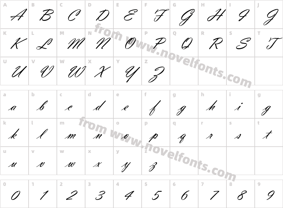 628-CAI978Character Map