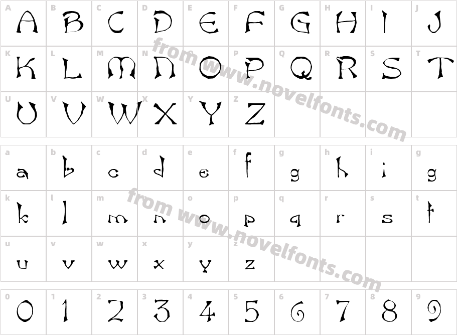 633-CAI978Character Map