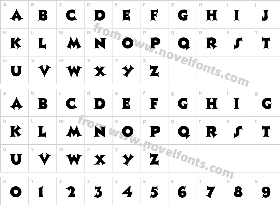 641-CAI978Character Map