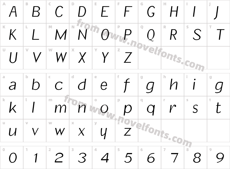 644-CAI978Character Map