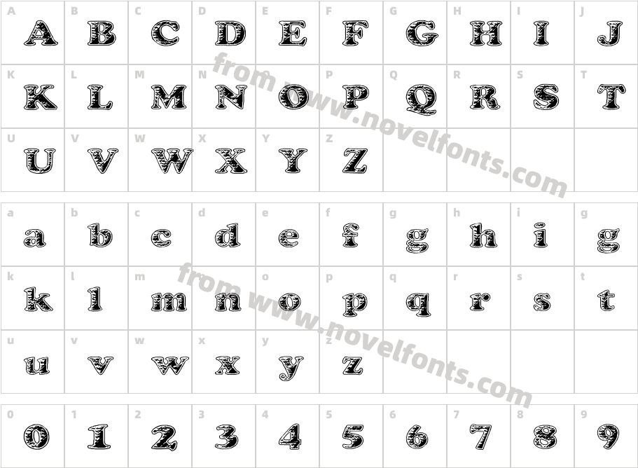 668-CAI978Character Map