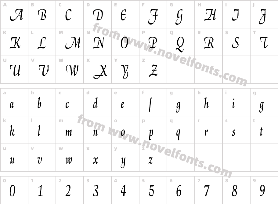 673-CAI978Character Map