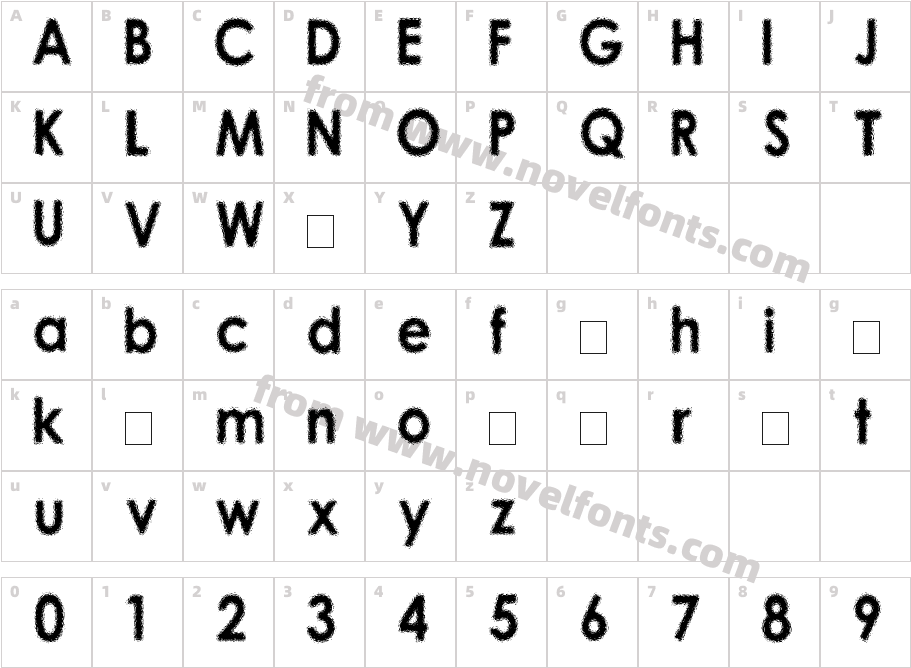 676-CAI978Character Map