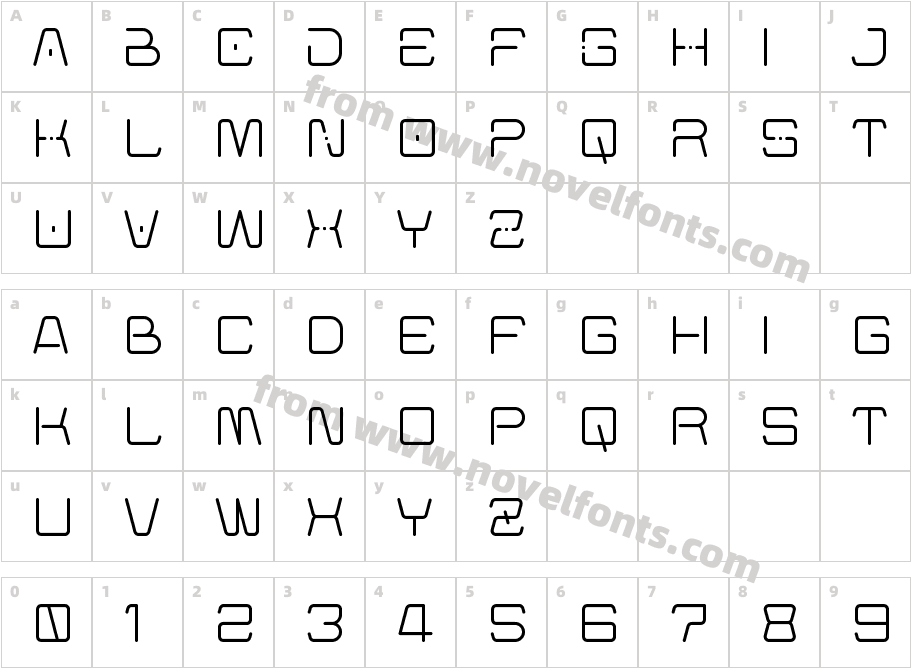 CENTURIONRegularCharacter Map