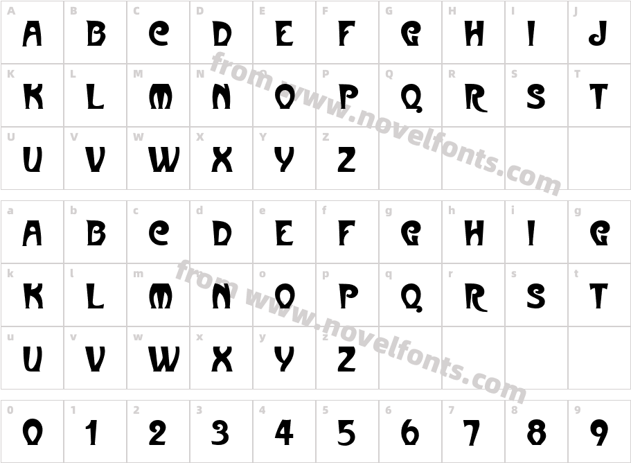 695-CAI978Character Map