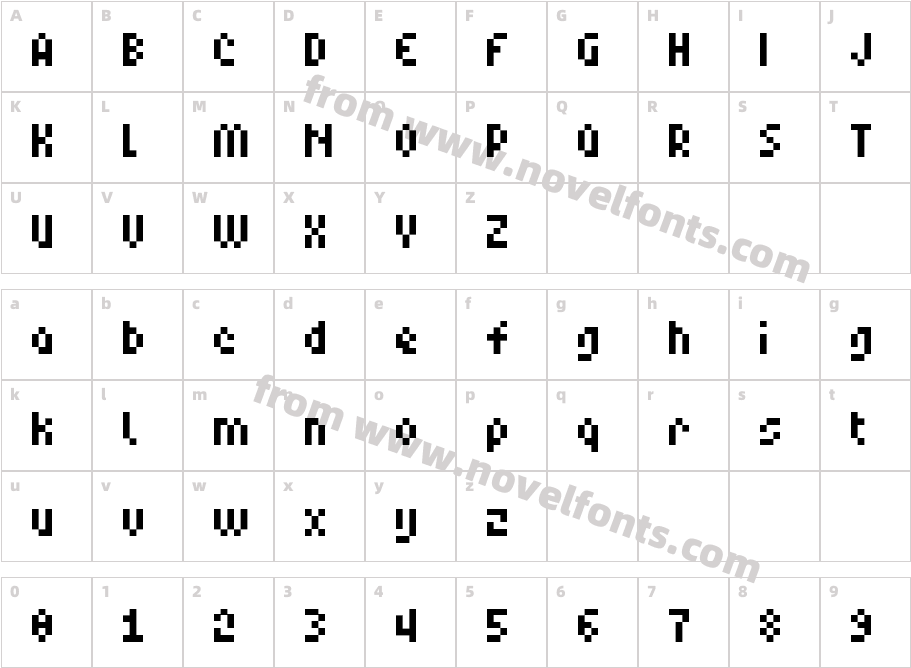 6px NormalCharacter Map