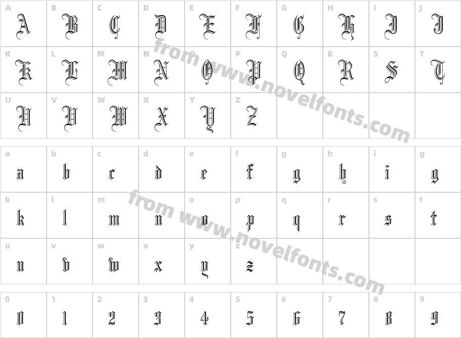 720-CAI978Character Map