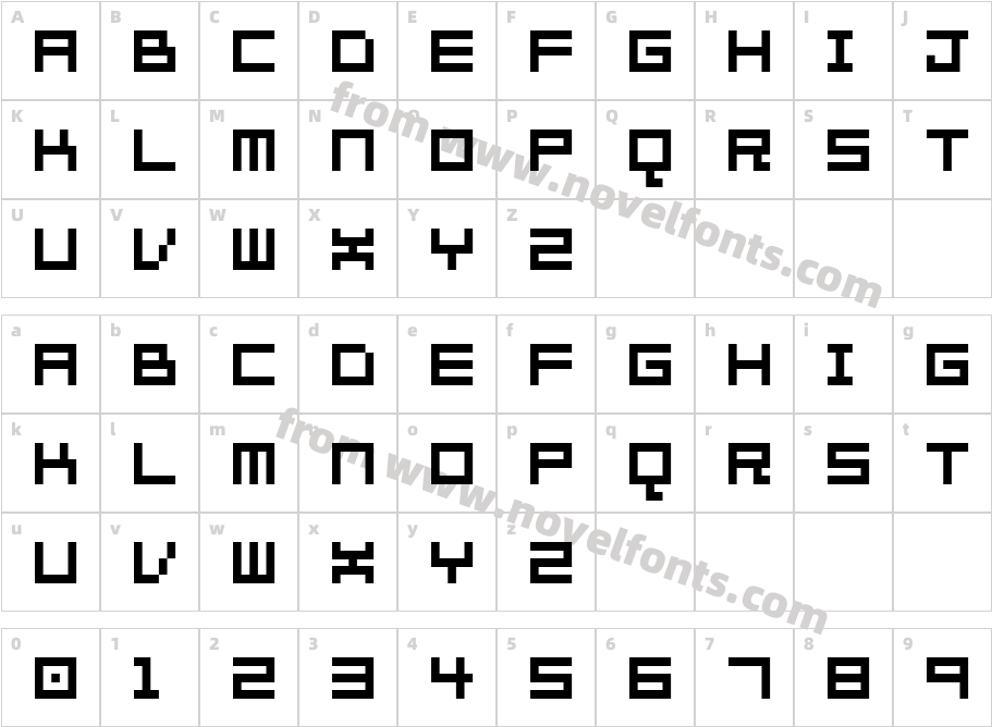 7px2busCharacter Map