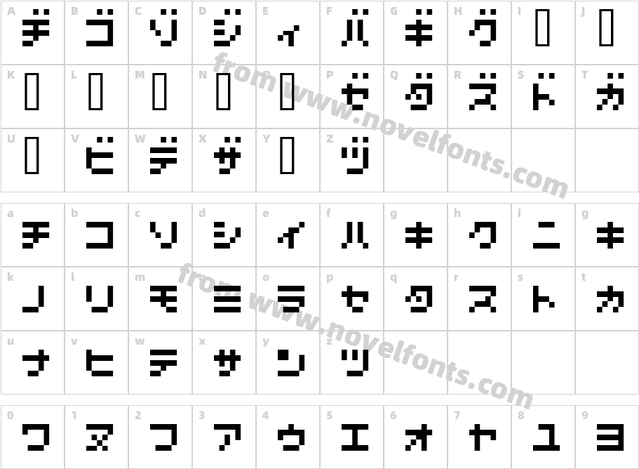 7pxkbusCharacter Map