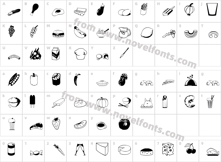 87Character Map