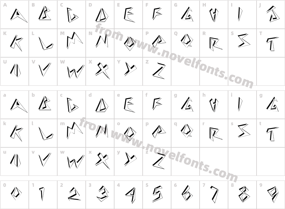 889-CAI978Character Map