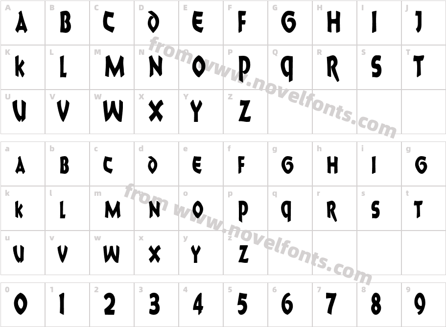 8BallScriptSCapsSSK BoldCharacter Map