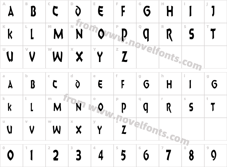 8BallScriptSCapsSSKCharacter Map