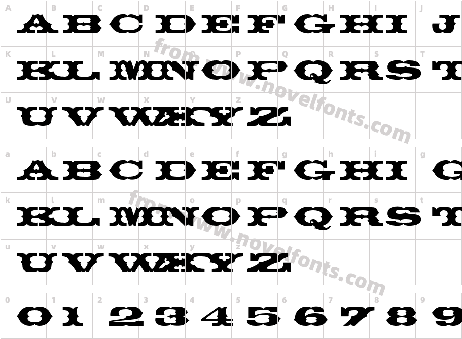 945-CAI978Character Map