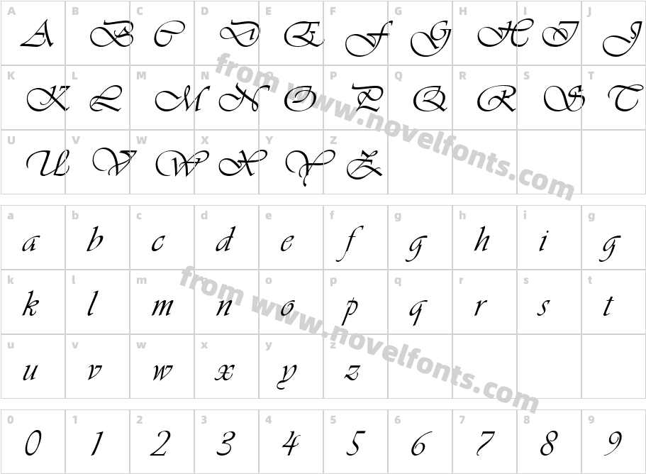 957-CAI978Character Map