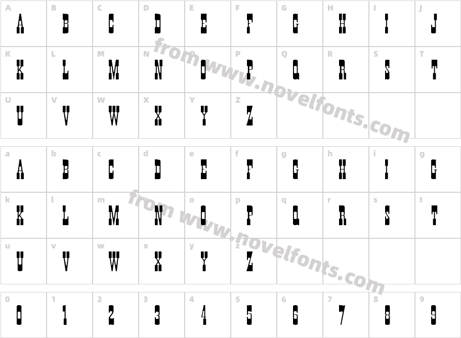 958-CAI978Character Map