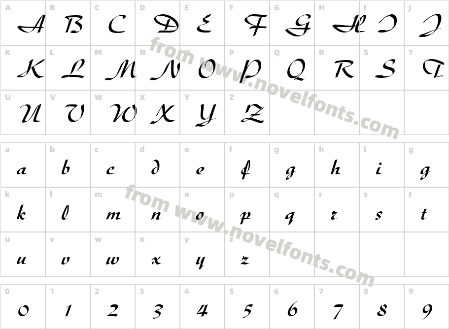 967-CAI978Character Map