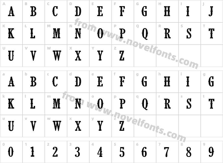 CF Klondike PERSONAL RegularCharacter Map