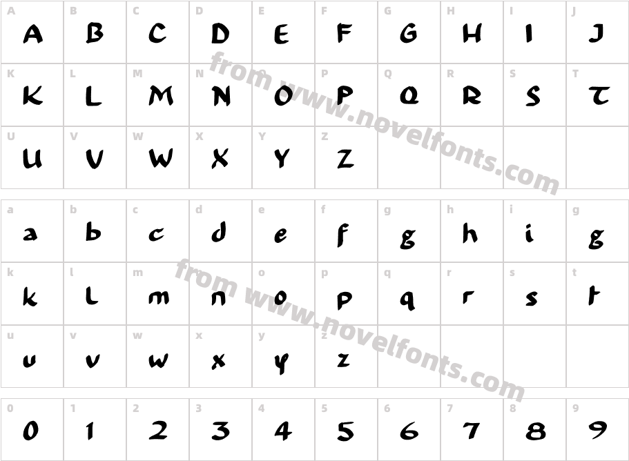 99OCCUPY-FONTCharacter Map