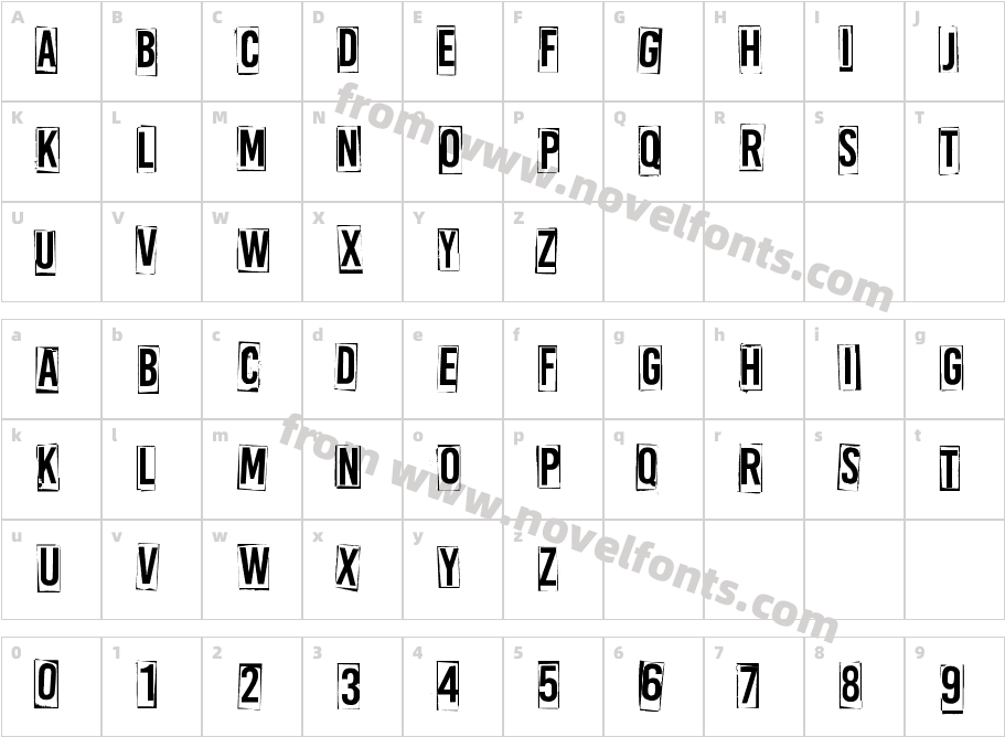 A Box ForCharacter Map