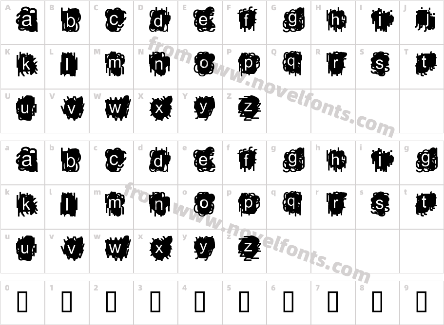 A Damn MessCharacter Map