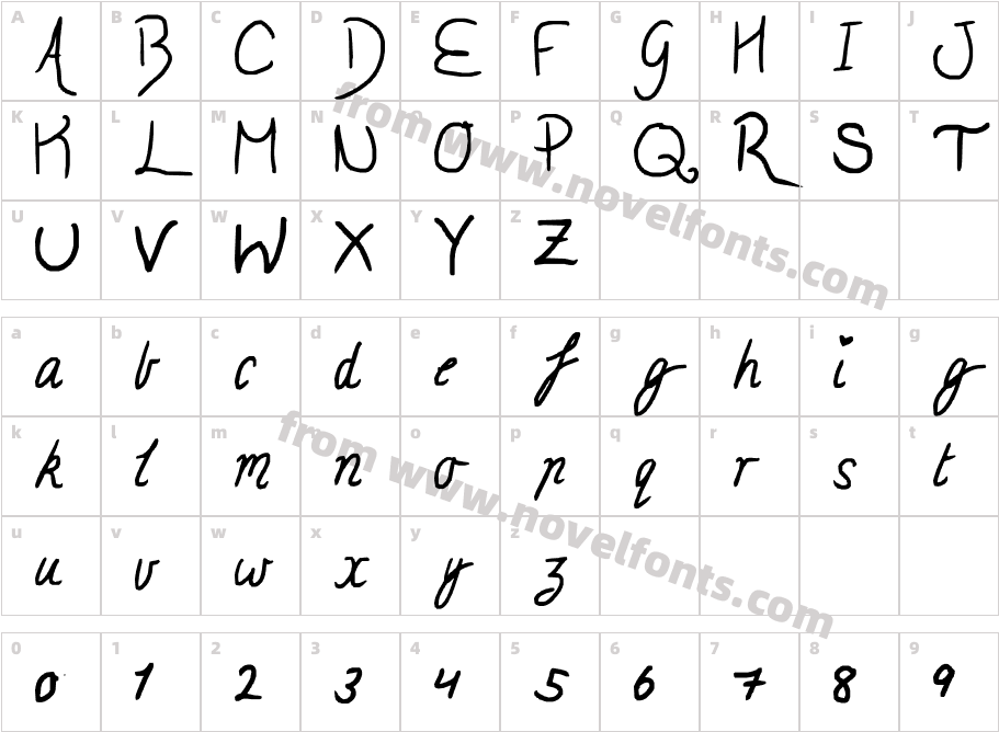 A little bit fanc-aaay!Character Map