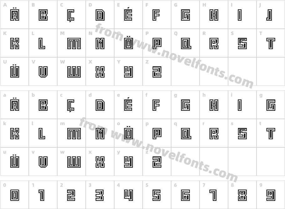 AB EngravedCharacter Map