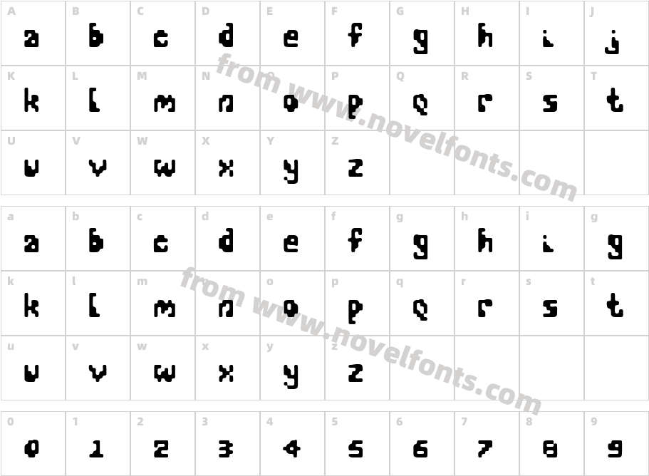 AB FuBuCharacter Map