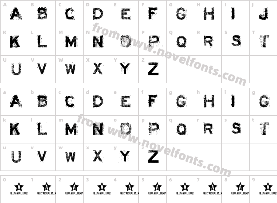 ACID LABEL___Character Map