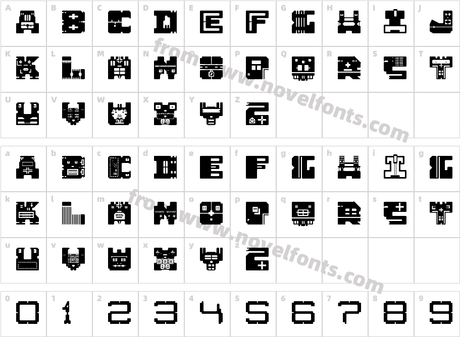 AFT1 Heterodoxa RegularCharacter Map