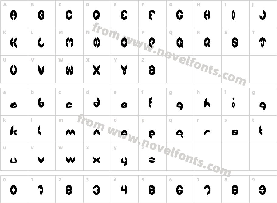 AIRPLANECharacter Map