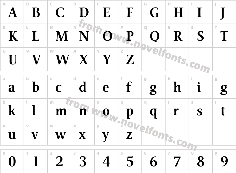 AIVeritas-BoldCharacter Map